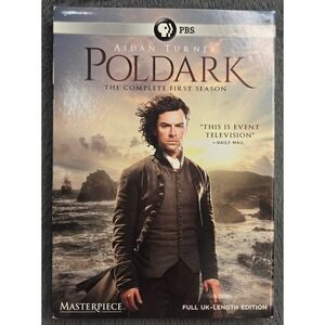 Poldark The Complete First Season DVD PBS Masterpiece UK-Length 3-Disc
